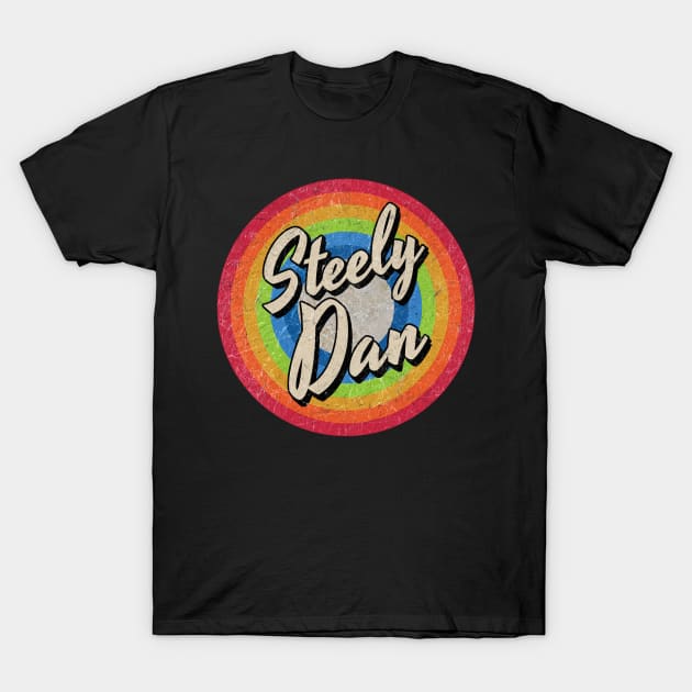 Vintage Style circle - Steely dan T-Shirt by henryshifter